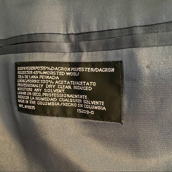 Men’s Blue Stafford Blazer - Picture 7 of 8